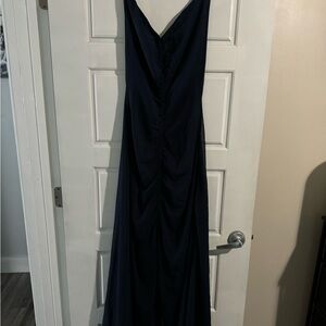 Navy chiffon Free People dress